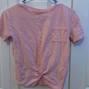 baby pink shirt, really cute